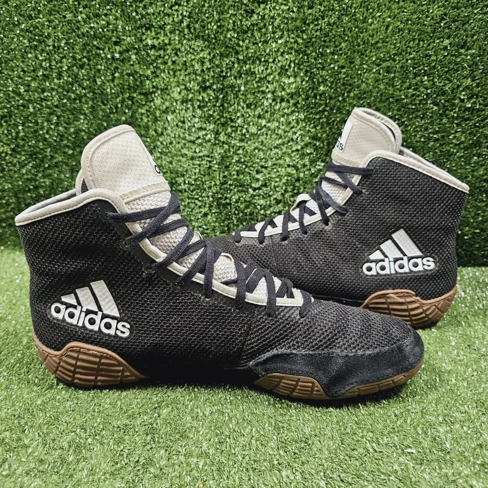 Adidas Tech Fall 2.0‎ Black White Gum Athletic Wrestling MMA Shoes Mens Size 11